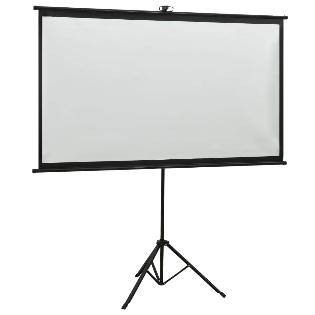 vidaXL Projection Screen with Tripod 72" 16:9 Home Theater Screen Presentation
