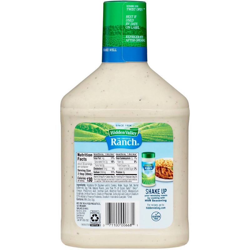 Hidden Valley Original Ranch Salad Dressing & Topping - Gluten Free - 36fl oz