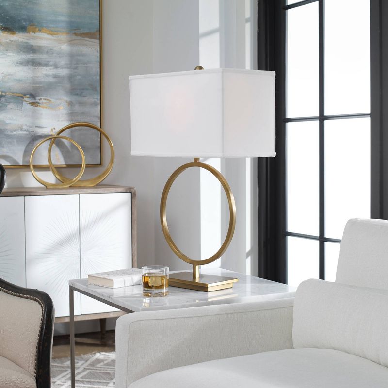 Uttermost Duara Circle Table Lamp  - Brass