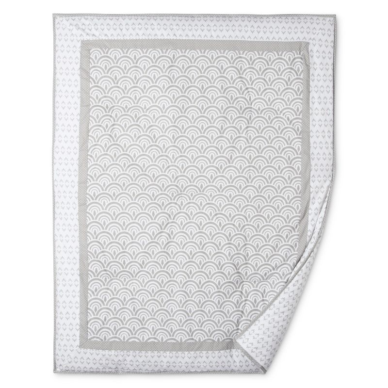 Trend Lab 3pc Crib Bedding Set - Gray Art Deco