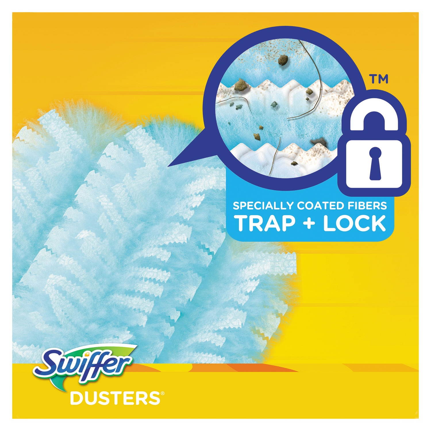 Swiffer Refill Dusters DustLock Fiber Light Blue Lavender Vanilla Scent 10/Bx