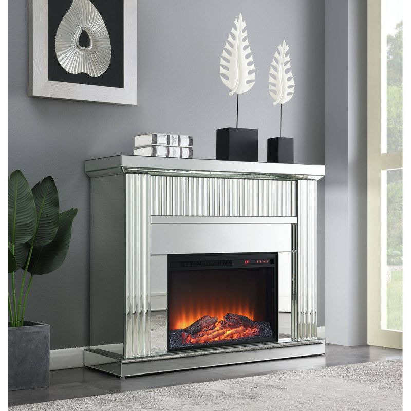 Ziva Fireplace Silver - Picket House Furnishings