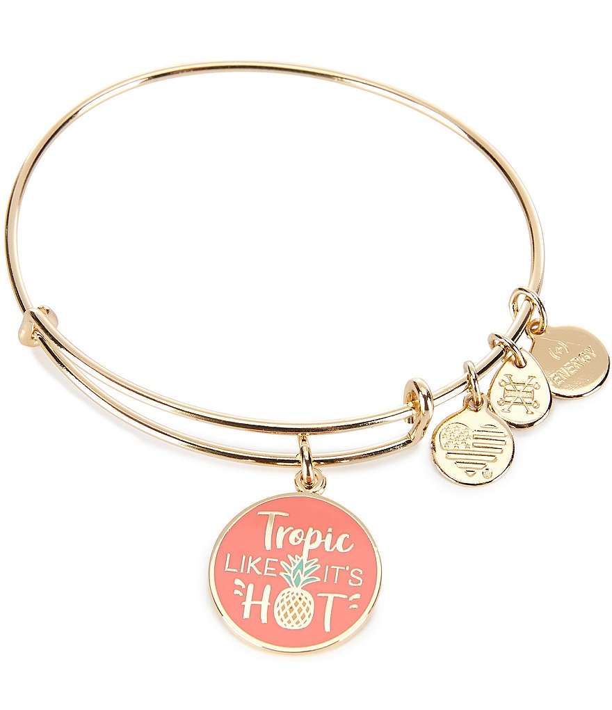 Alex and Ani Trop it Like it's Hot Charm Bangle Bracelet
