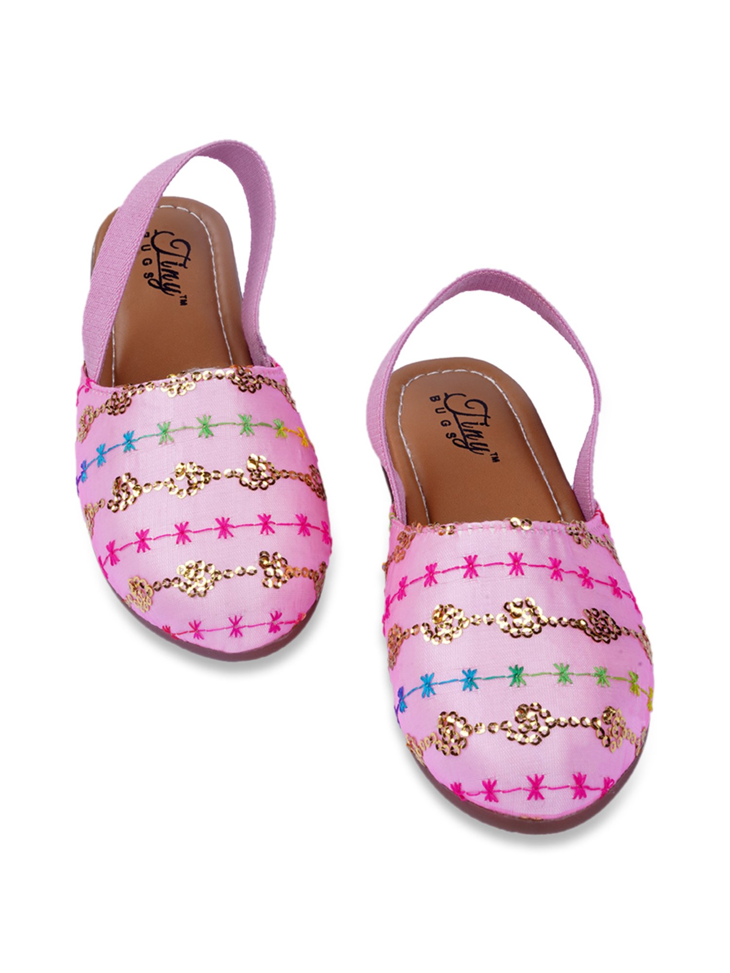 Shoetopia Kids Beige Toe Ring Sandals