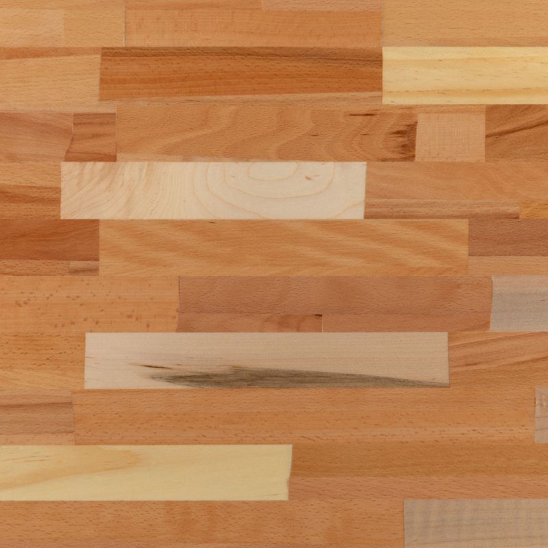 Emma and Oliver 30" x 48" Rectangle Butcher Block Style Table Top - Restaurant Table Top