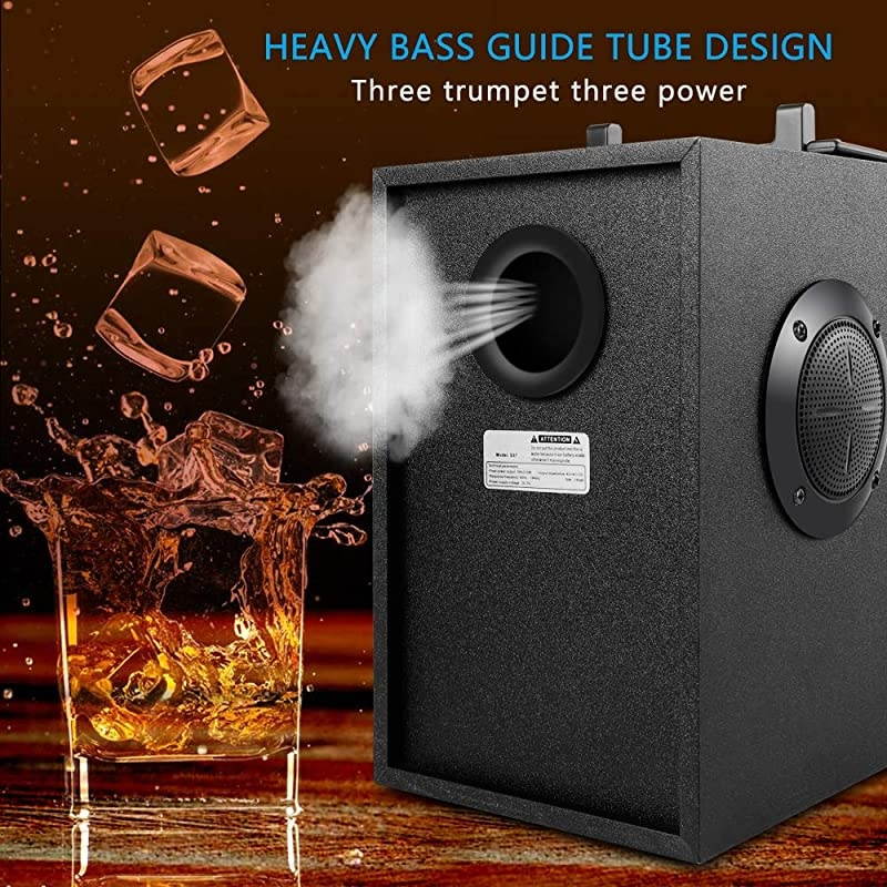 Portable Bluetooth Speakers with Subwoofer Rich Bass Wireless OutdoorIndoor Party Speakers MP3 Player Powerful Speaker Support Remote Control FM Radio for Phone Computer PC Home TV