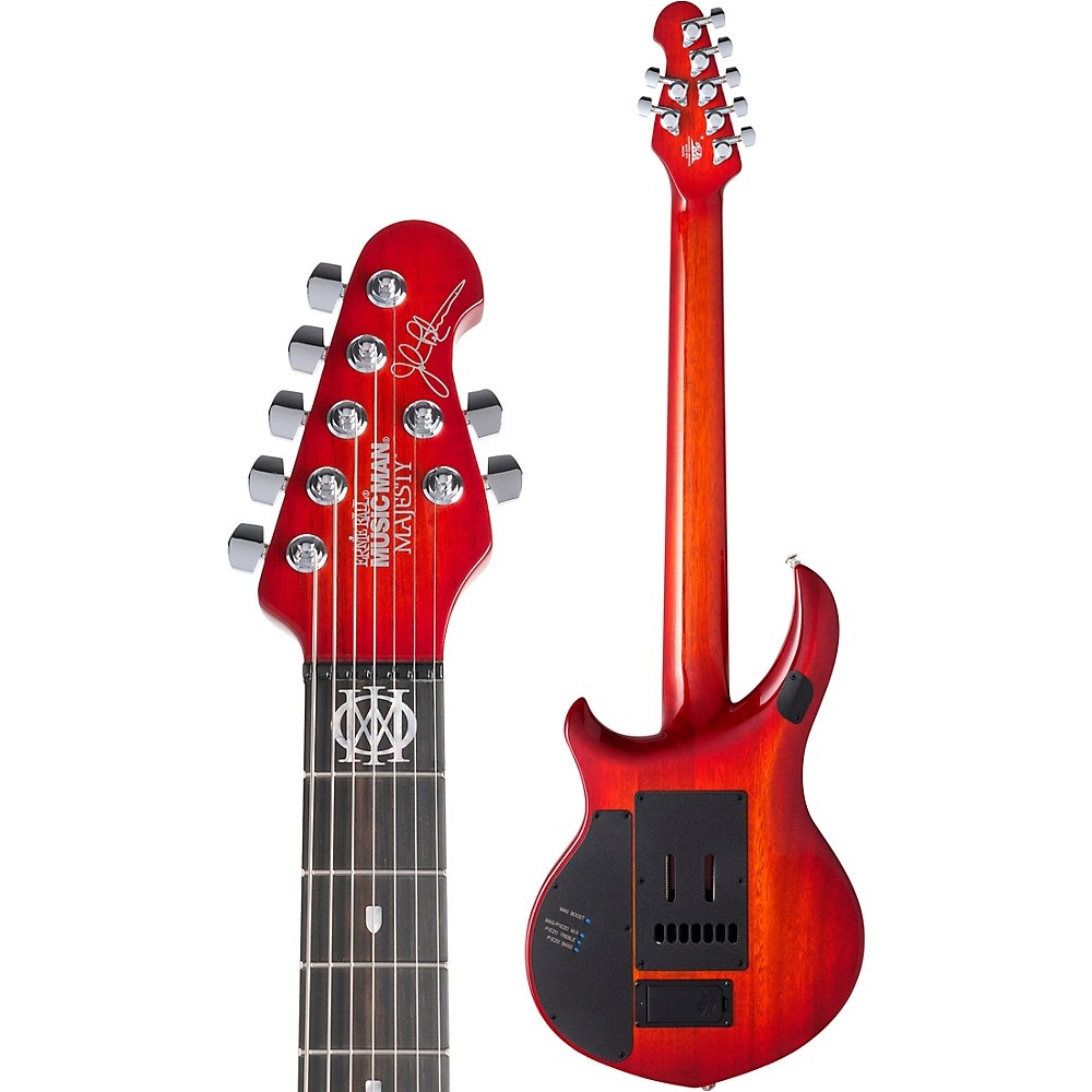 Ernie Ball Music Man John Petrucci Majesty 7 Electric Guitar Red Sunrise
