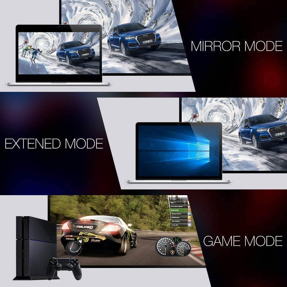 DisplayPort to HDMI Cable, Hannord [High Speed 4K 30Hz UHD, 2K 60Hz, 1080P 120Hz] Uni-Directional Nylon Braided Gold-Plated DP to HDMI Cord Display Port to HDMI Male Connector - 6Feet