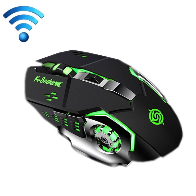 1600 DPI 7-Keys Computer Gaming 2.4G Wireless Mouse, Colour: Flywheel Black
