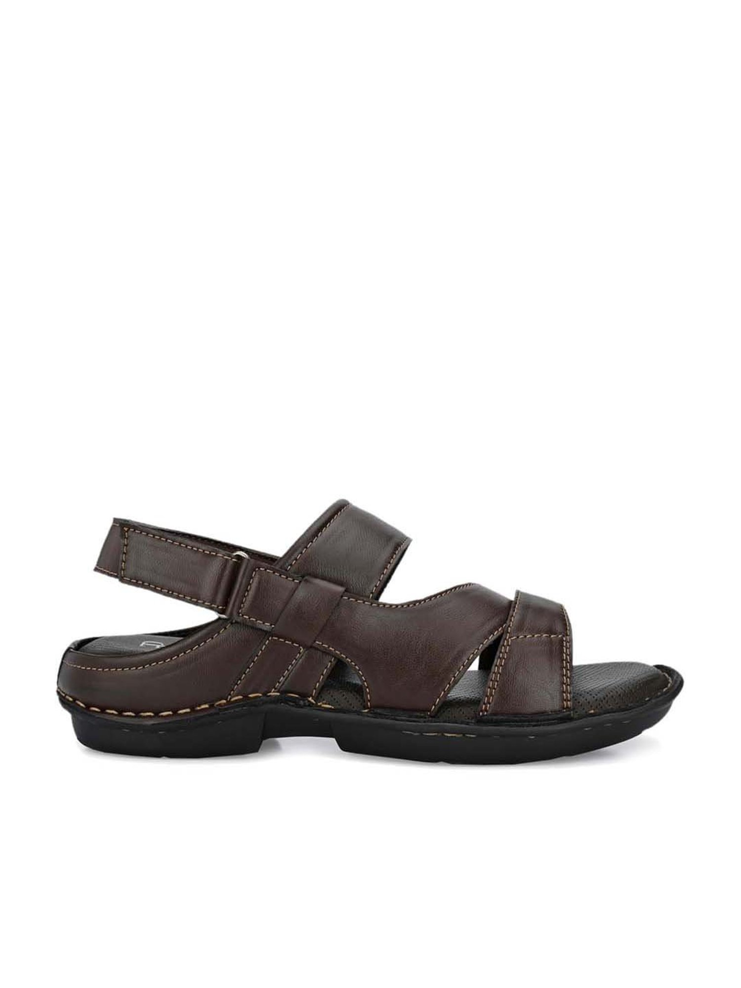 El Paso Men's Brown Back Strap Sandals