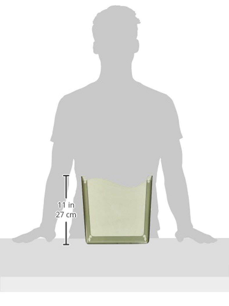 Officemate Unbreakable Wall File, Letter/A4, Vertical, Smoke(21671)