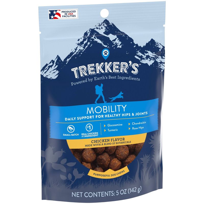 Trekker's Chewy Dog Treats Mobility Chicken Flavor - 5oz Pouch