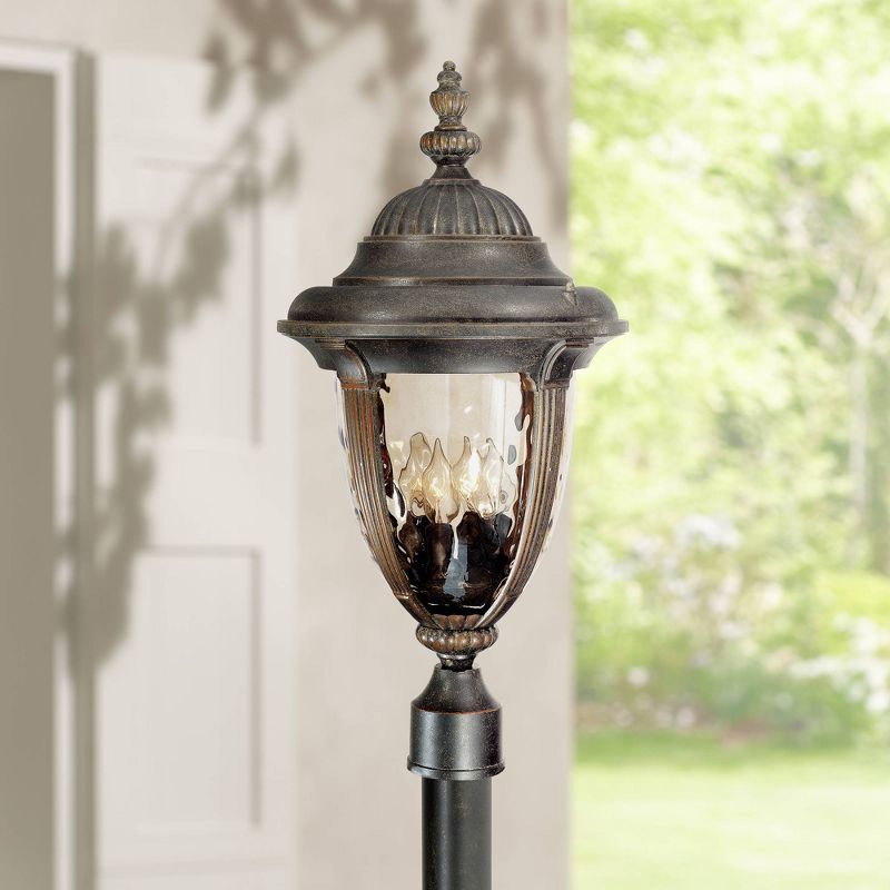 1 Light Outdoor Post Mount Black - Aurora Lighting