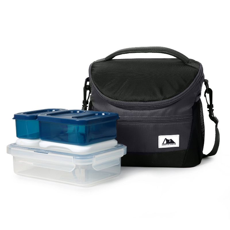 Arctic Zone High Performance Lunch Tote Set - Black