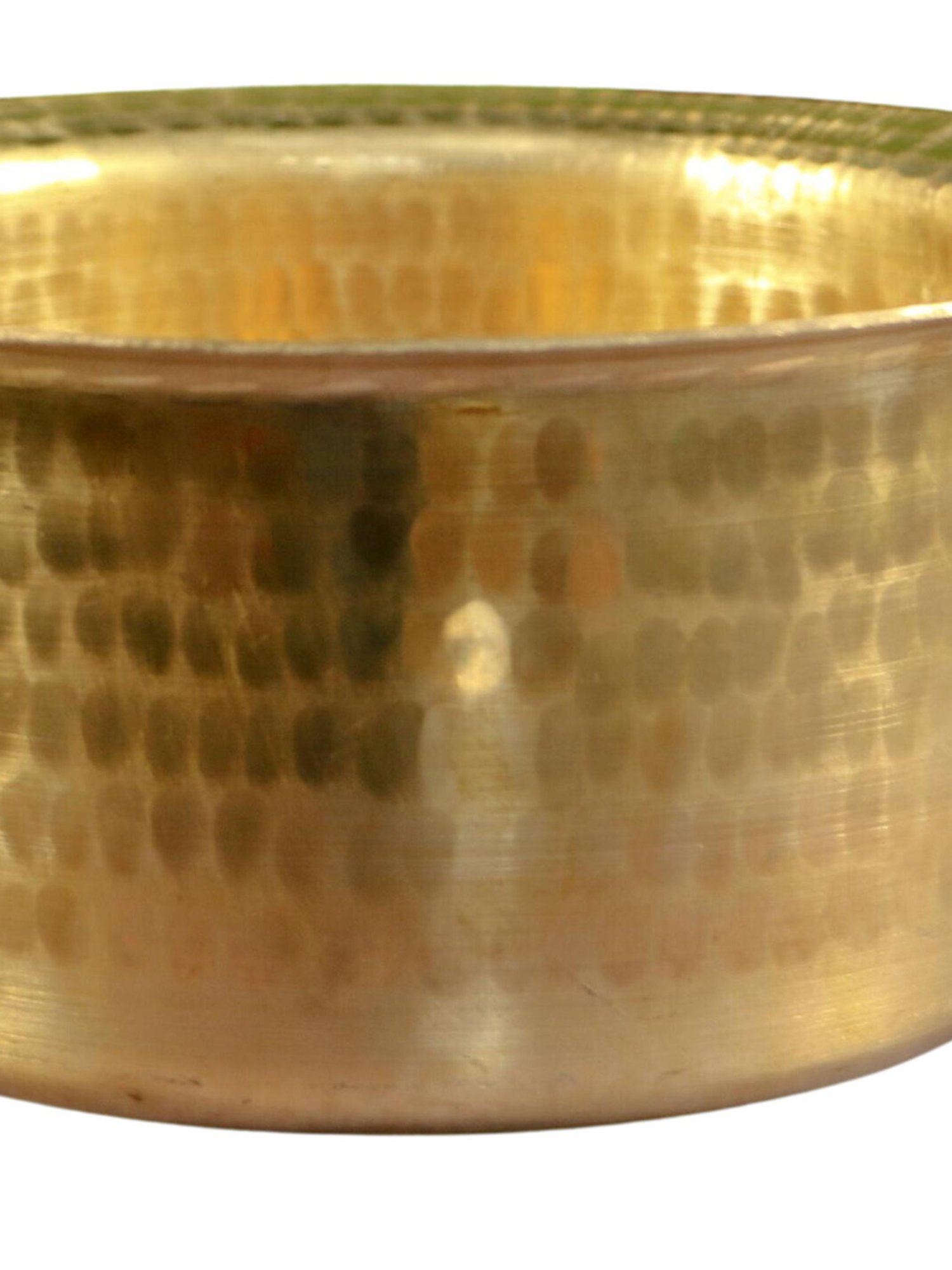 Ambi Beautiful Pure Brass Traditional Hammered Patila - 5 Lts