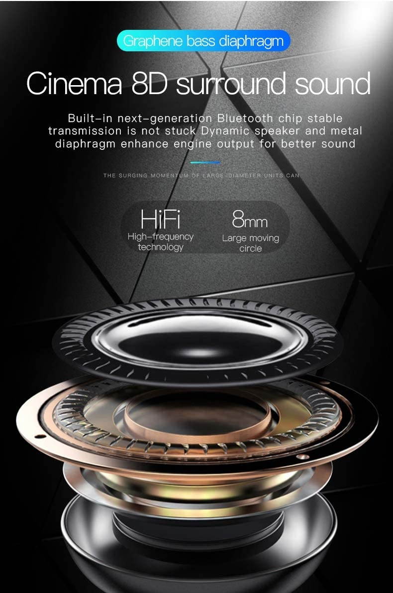 Amazing 7 LED Bluetooth Headphones with 8Hours Playtime Wireless Headsets Over Ear Hi-Fi Stereo Multi-Colored Breathing Led Built-in Mic Snug Fit Earphones for Game Video DJ (Grey Blue)