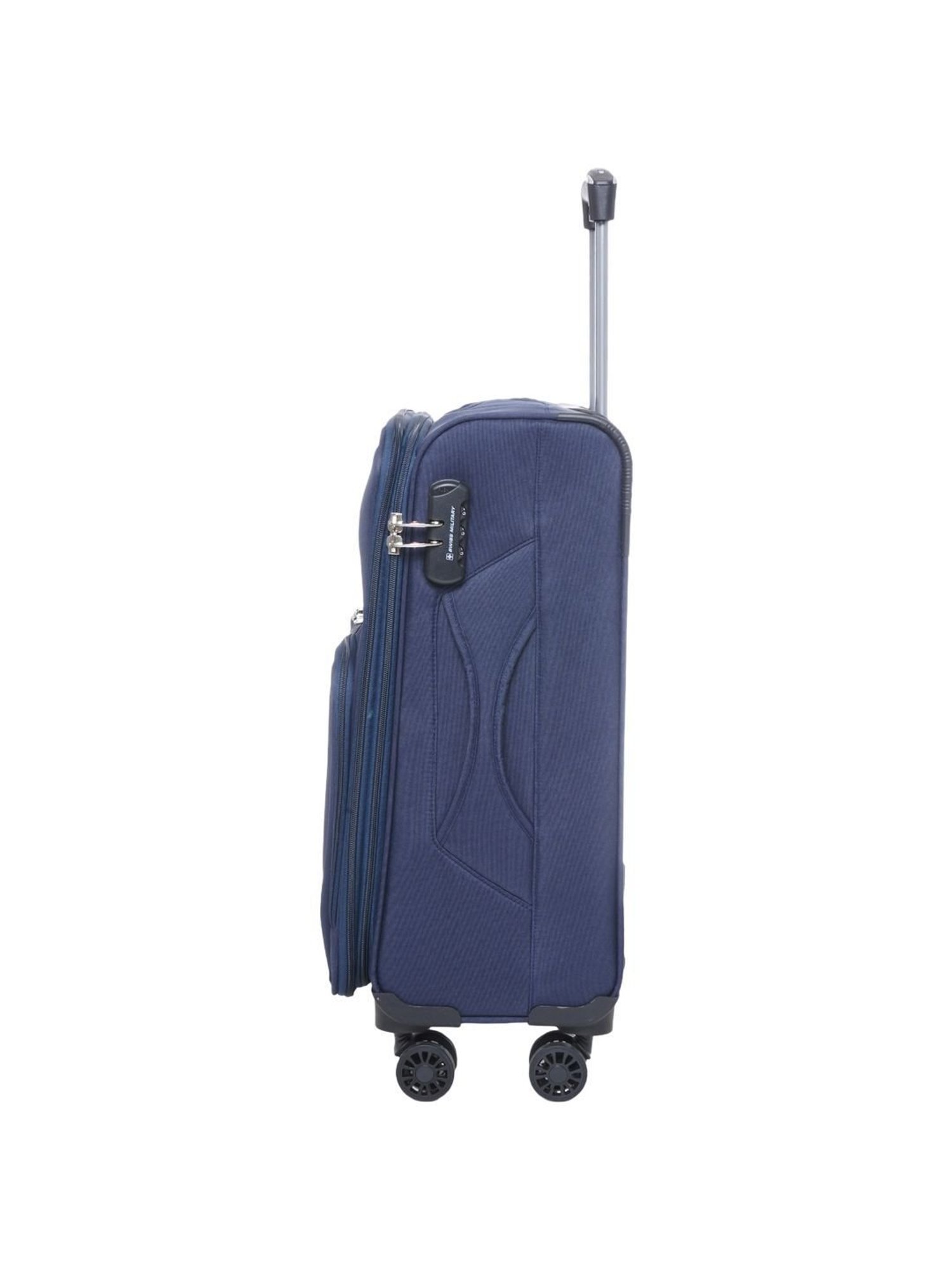 Swiss Military Navy 8 Wheels Small Carry-On Luggage