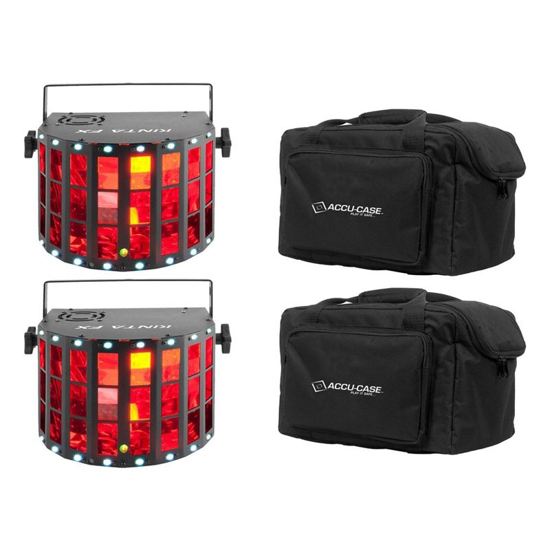 Chauvet DJ Multi-Effect Beam Light w/ Laser & Strobe, LED Light Case (2 Pack)