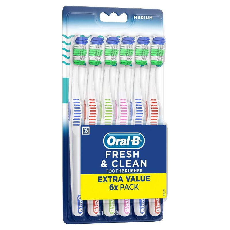Oral-B Fresh & Clean Toothbrushes - Medium - 6ct