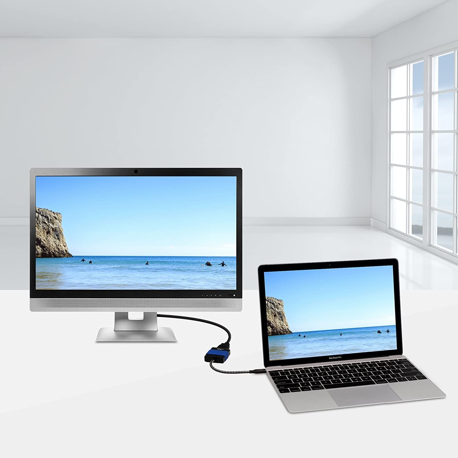 Cables Direct Online 100FT SVGA Monitor Cable, Male to Male 1080P Super VGA Display Cord for PC Projector Laptop TV