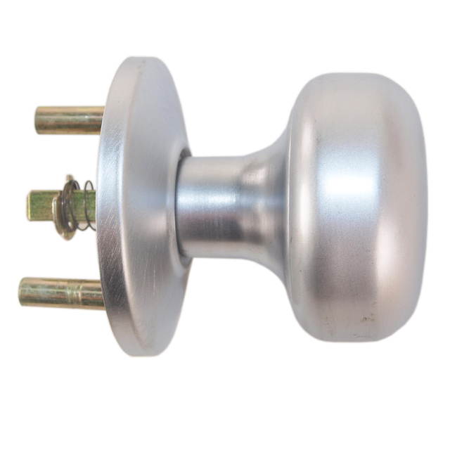 Maxtech 10332 Satin Chrome US26D Interior Exterior Knob Rose Kit For Thru Bolted Ornamental Iron Gate Door Mortise Lock Sets (Compatible With Marks 22AC)