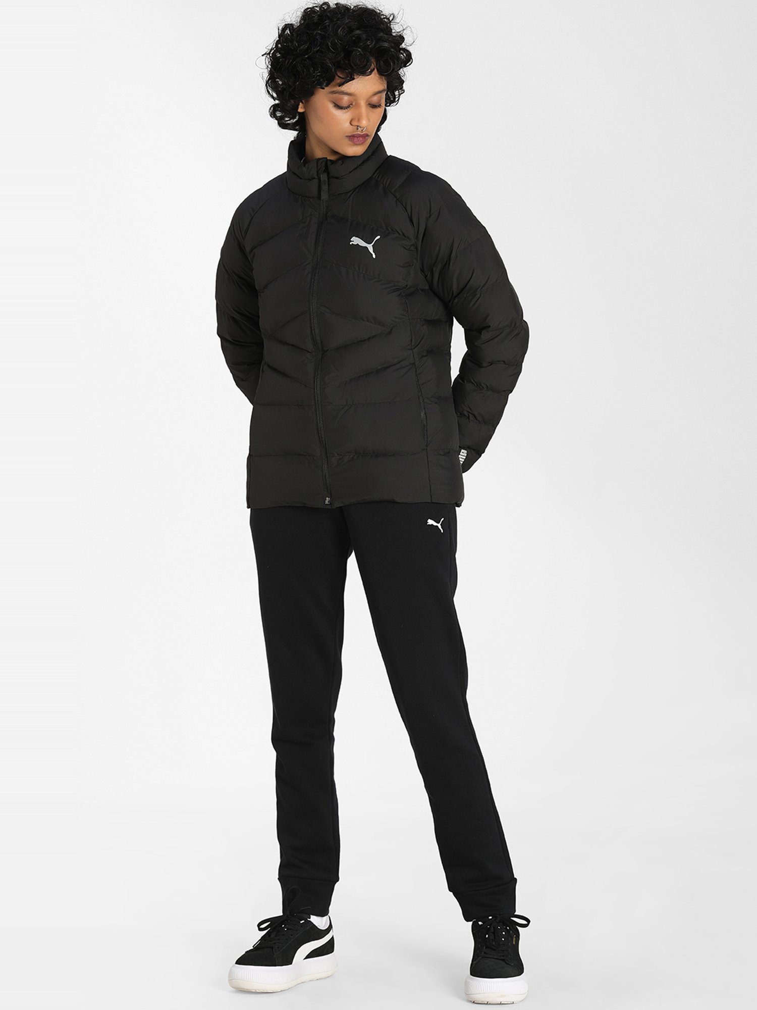 Puma Black Slim Fit Puffer Jacket