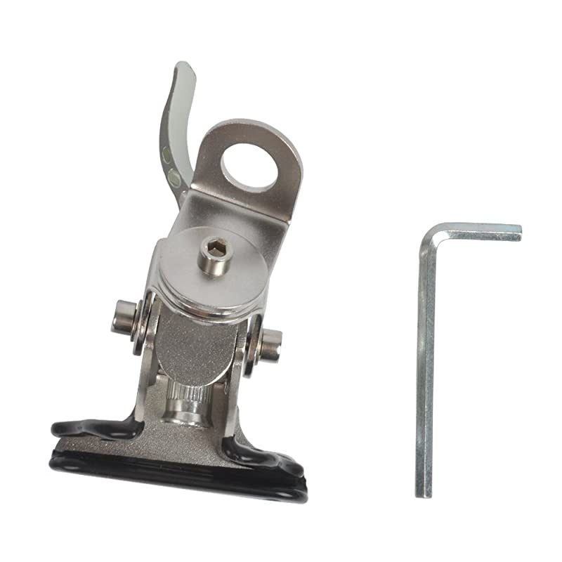 Car Antenna Mount Stainless Steel Car Clip Mount Trunk Lid Hatchback Mount Bracket Adjustable Angle  TC7 for Mobile Vehicle Car Ham Radio Antenna