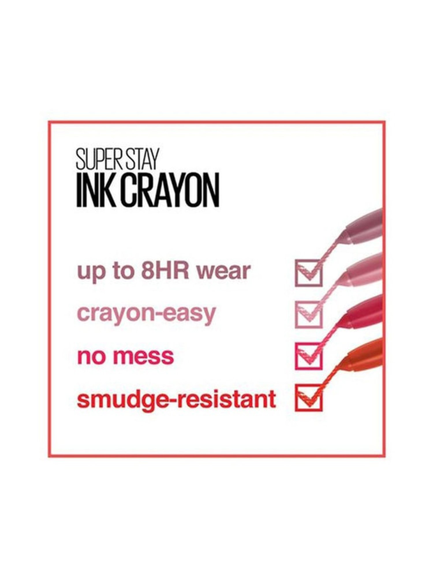 Maybelline New York Super Stay Crayon Lipstick - 35 Treat Yourself, 1.2g