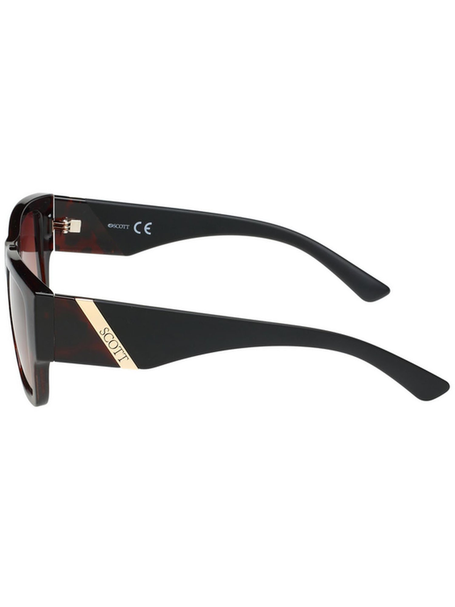 SCOTT Brown Wayfarer UV Protection Unisex Sunglasses