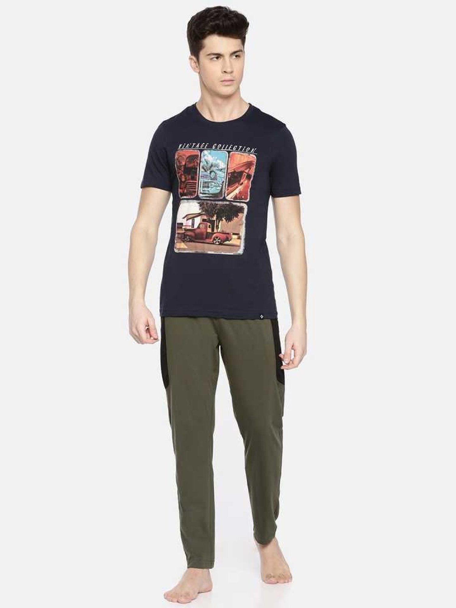 Dollar Mutlicolored Regular Fit Printed T-Shirt (Pack of 2)