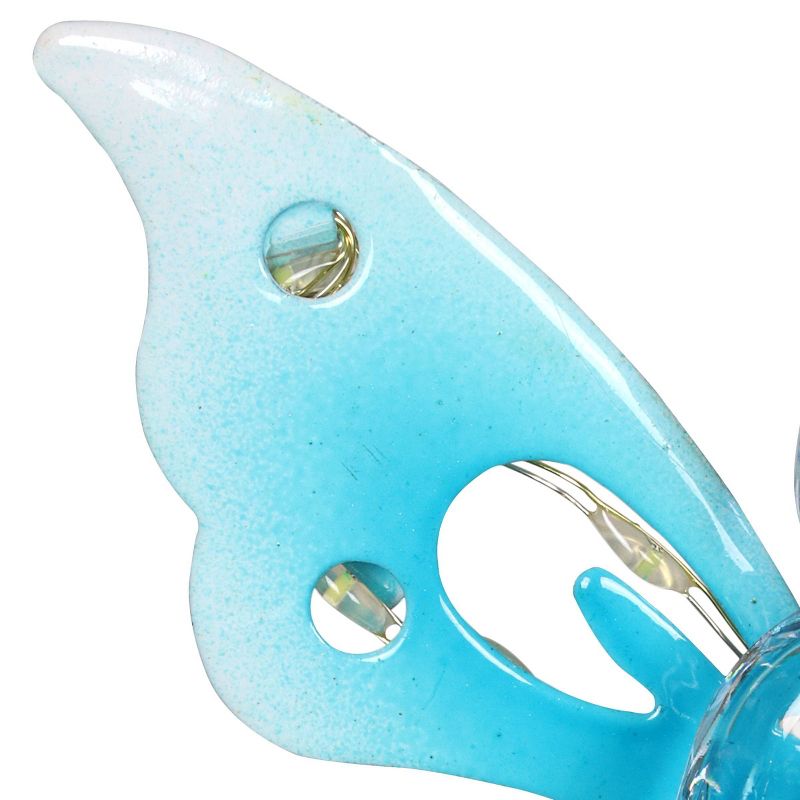 33.85" Acrylic Solar Angel Stake Blue - Exhart