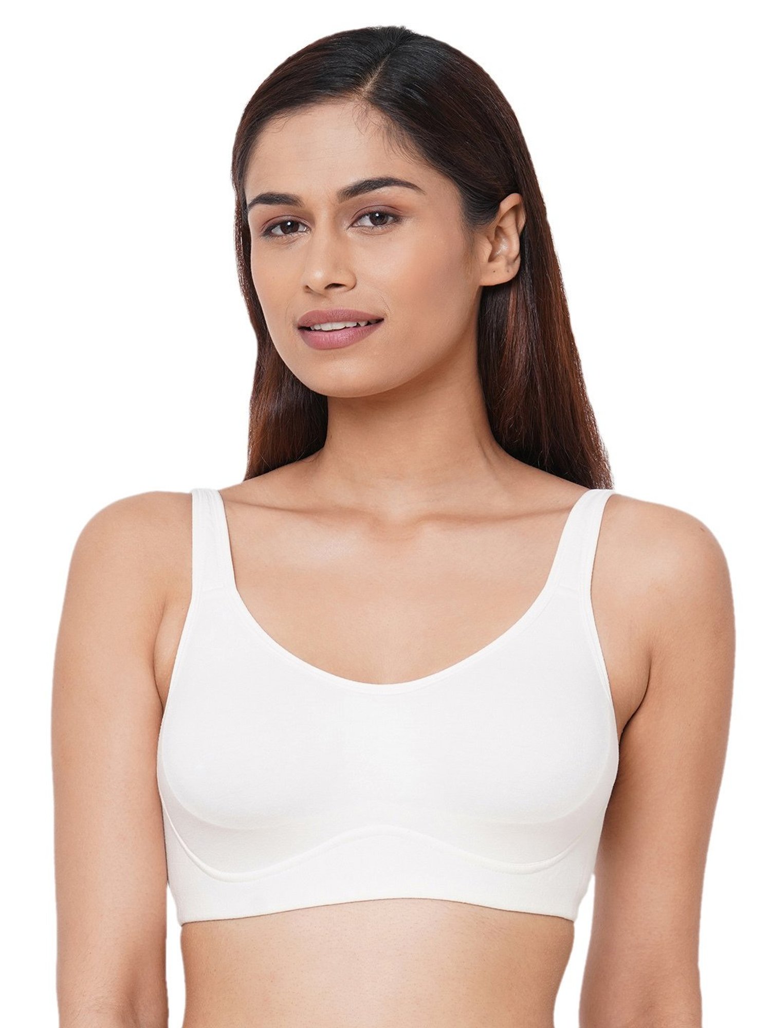 Inner Sense Pink & White Full Coverage Bra - Pack of 3