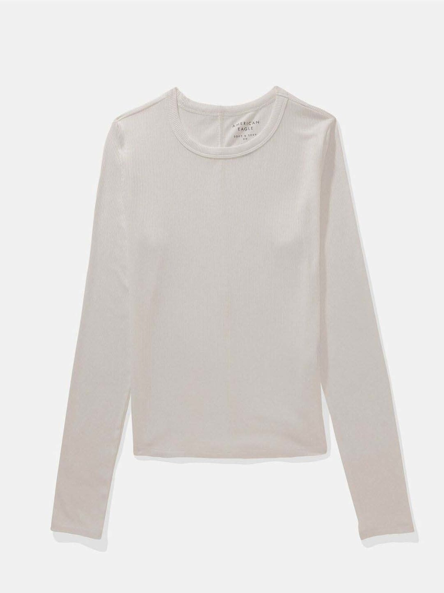 American Eagle Outfitters White Plain T-Shirt