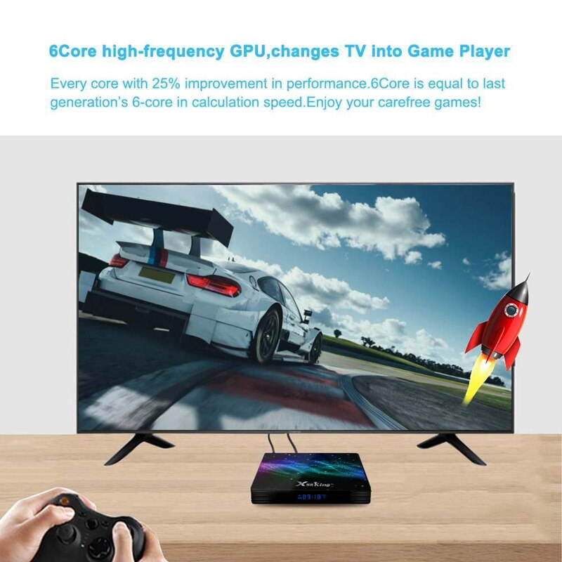 Lejiahong X88 King S922X 4GB DDR4 RAM 128GB ROM 1000M LAN 5G WIFI Bluetooth 5.0 Android 9.0 4K VP9 H.265 TV Box(EU Plug)
