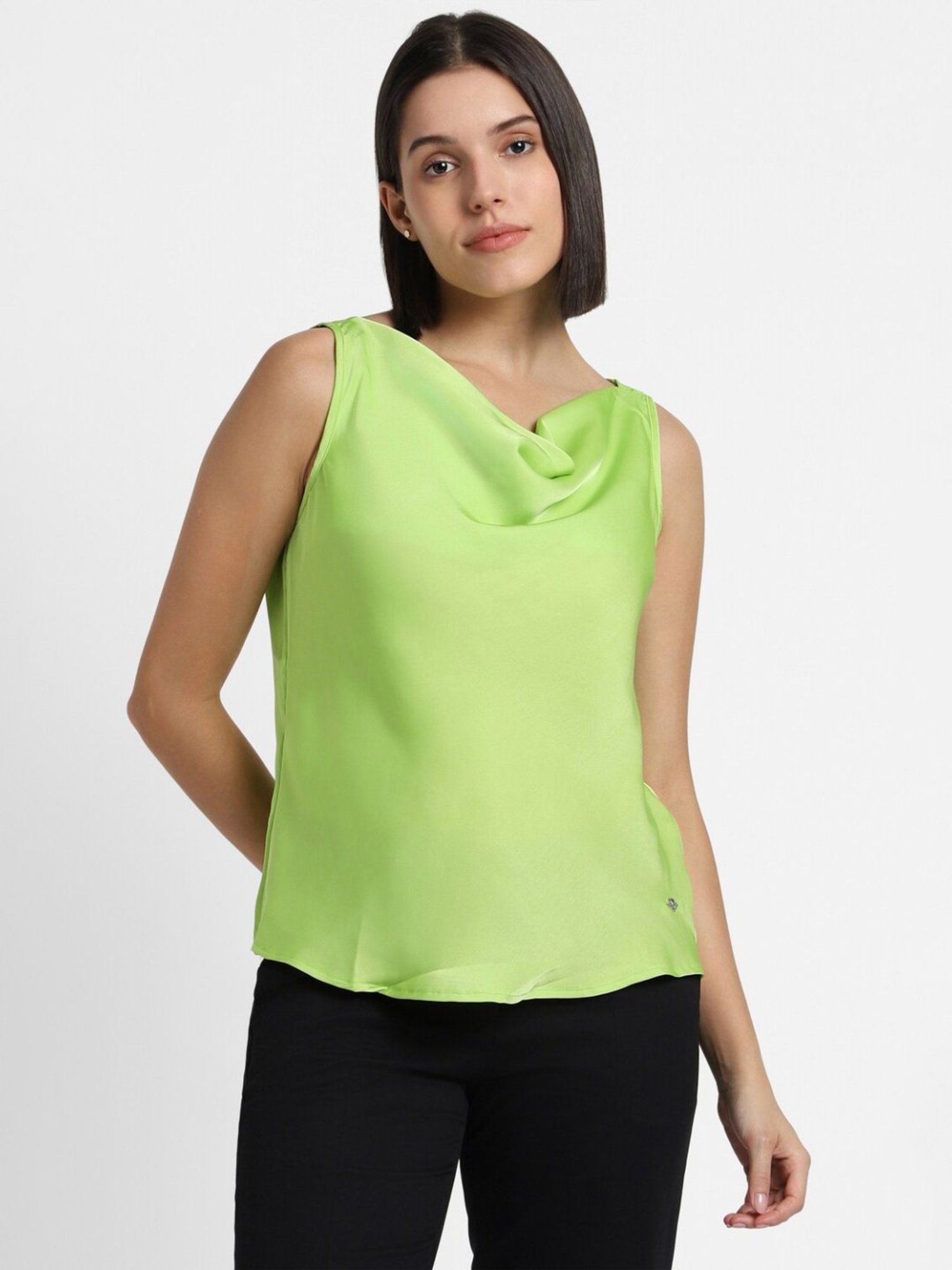 Allen Solly Green Regular Fit Top