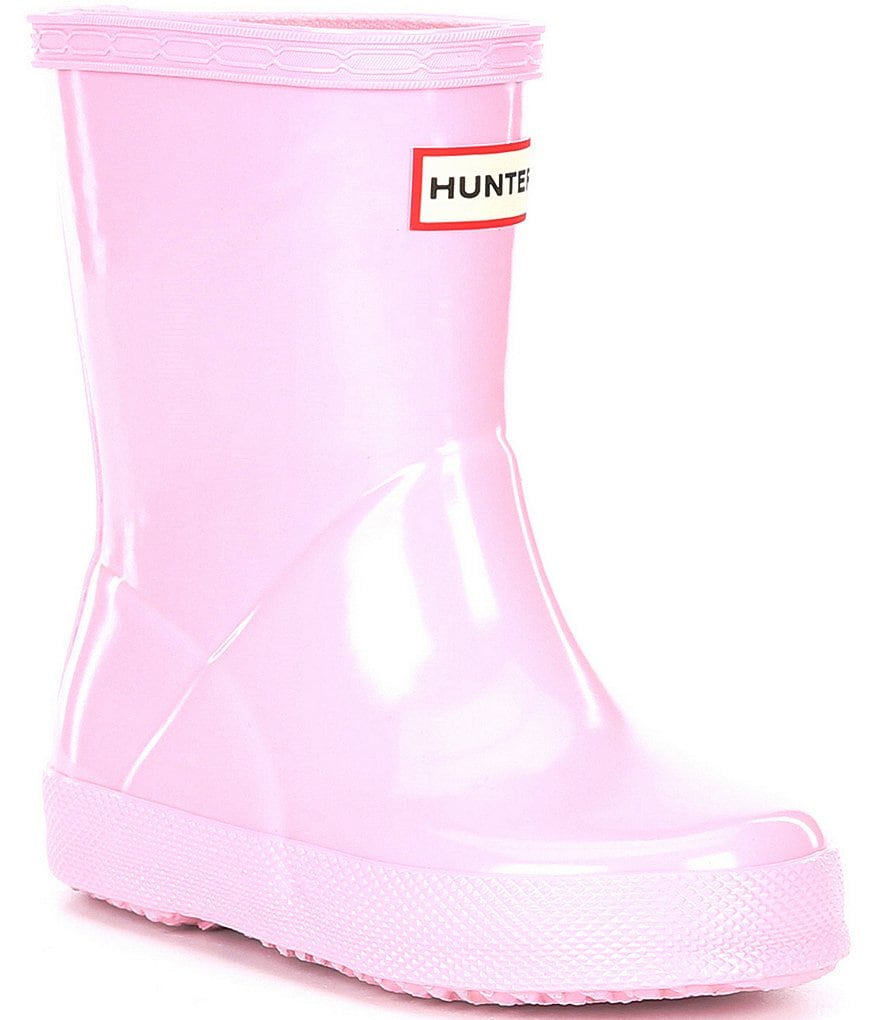 Hunter First Gloss Kids' Waterproof Rain Boots (Infant)
