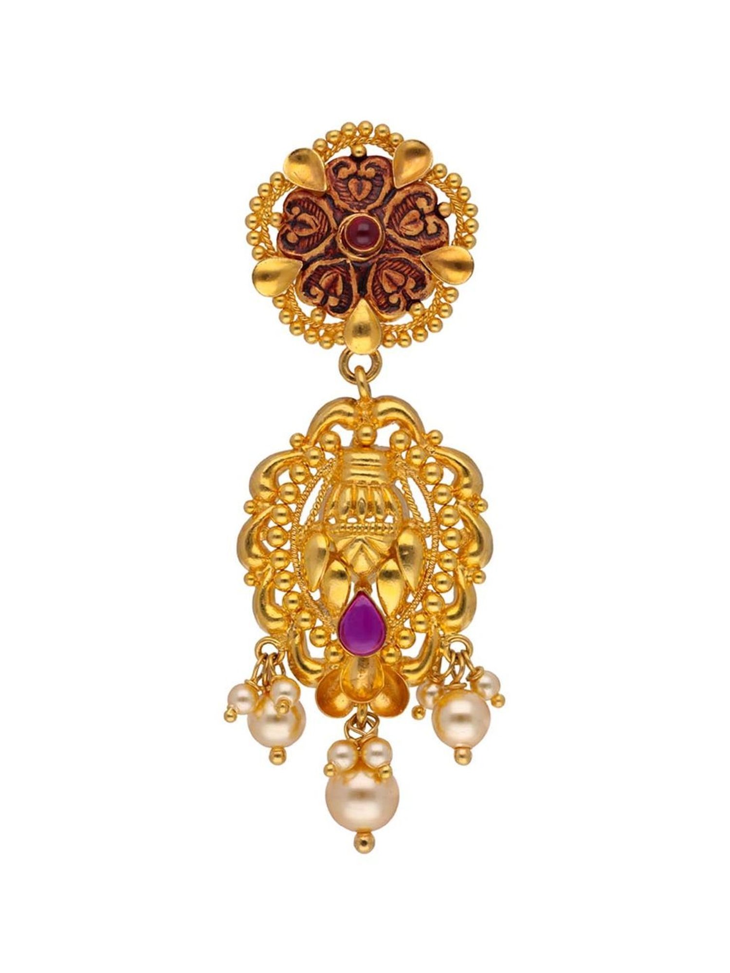 CKC Elegant Filigree: Oxidized Gold Drops