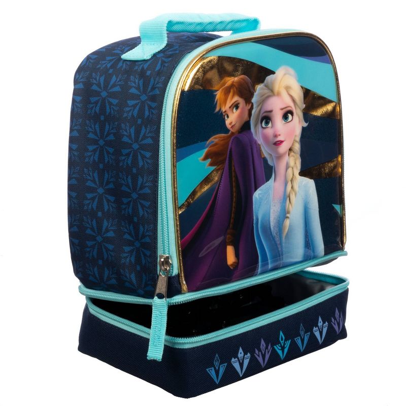 Disney Frozen 2 Dual Compartment Lunch Bag - Blue