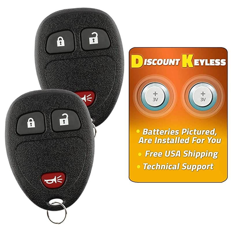 Replacement Key Fob Car Remote Compatible with KOBGT04A, 15777636 (2 Pack)