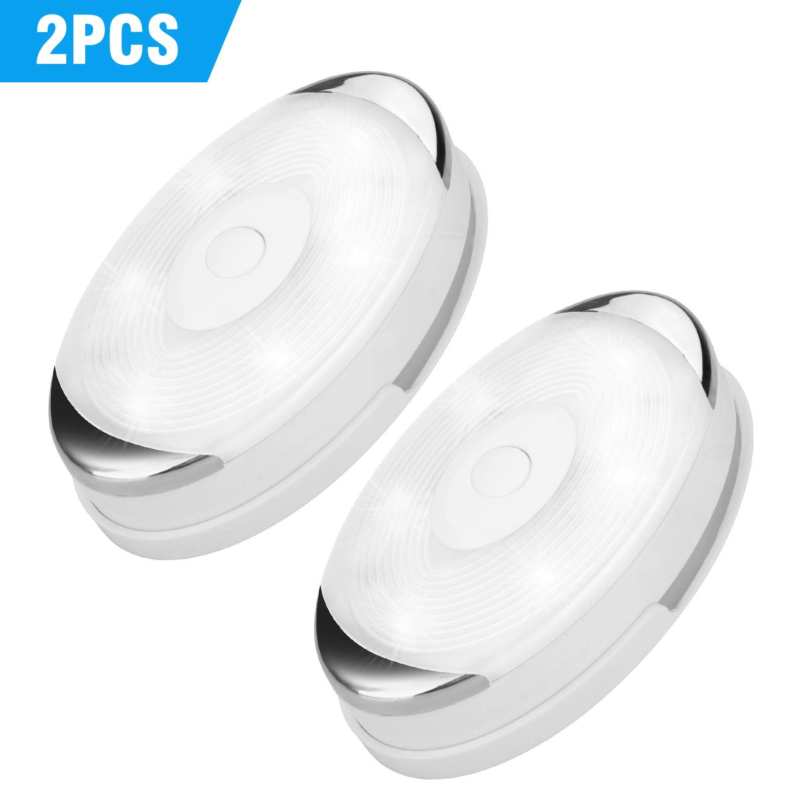 LED Puck Lights Under Cabinet Closet PIR Motion Sensor Kitchen Wall Night Light