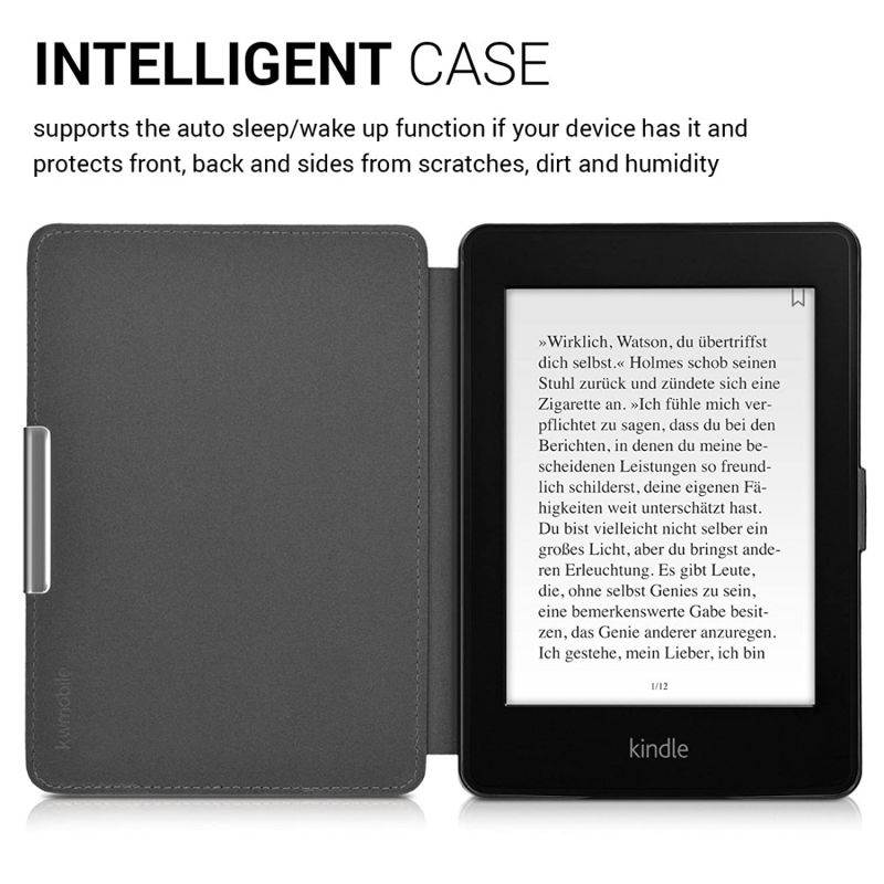 Case Compatible with Amazon Kindle Paperwhite - PU e-Reader Cover - Travel Vintage