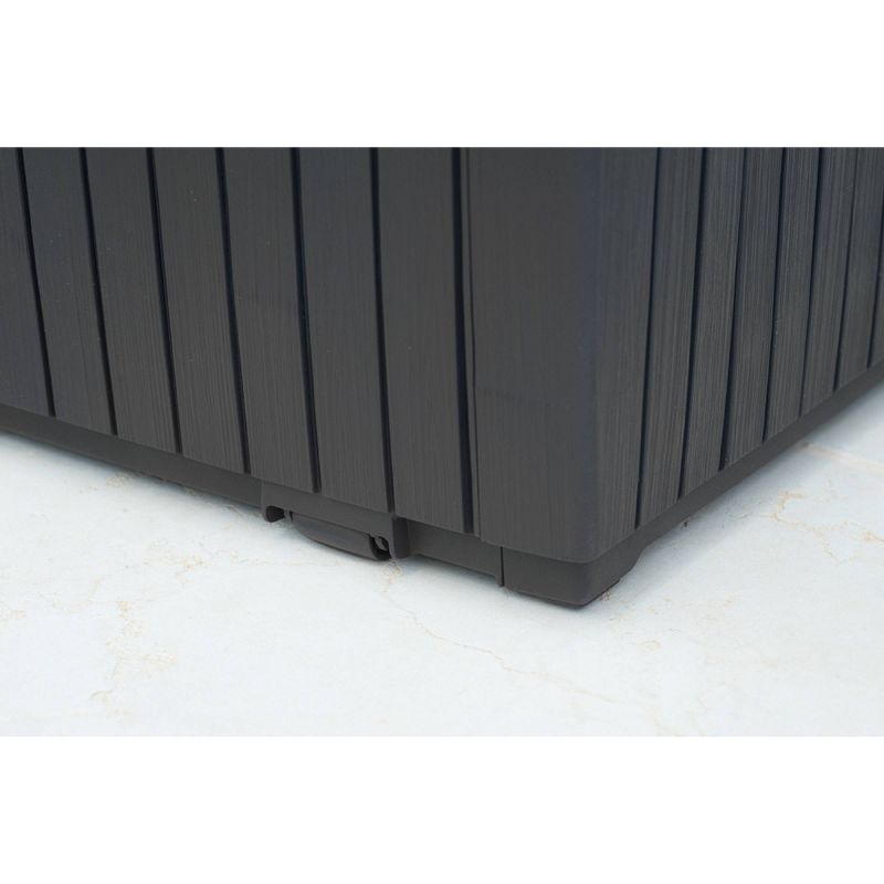 80gal Springwood Outdoor Resin Storage Deck Box Brown - Keter