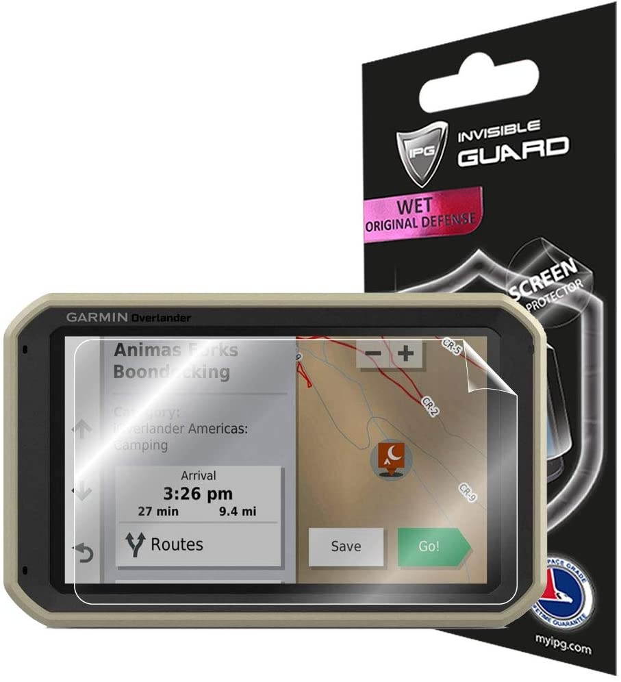 IPG for Garmin Overlander 7" Navigator Screen Protector Invisible Ultra HD Clear Film Anti Scratch Skin Guard - Smooth/Self-Healing/Bubble -Free