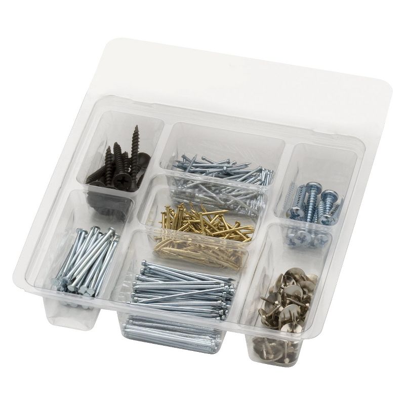 Arrow 500pc Utility Screw, Nail, and Tack Hardware Fastener Kit