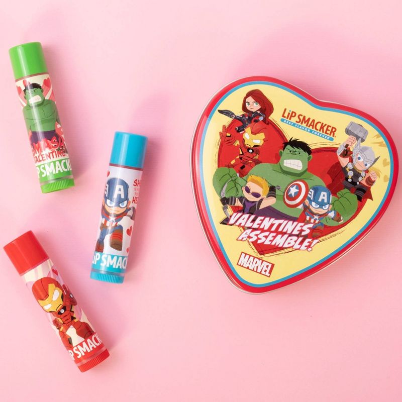 Lip Smacker Best Flavor Forever Lip Balm Tins - Marvel - 3pc/0.14oz