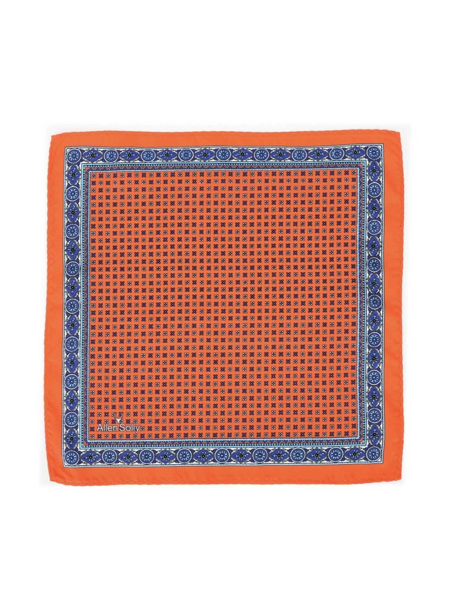 Van Heusen Green Printed Pocket Square