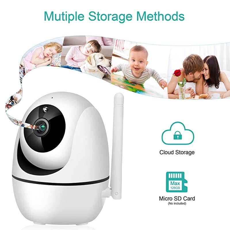 Security Camera WiFi IP Home CameraR2C 1080P HD Baby Monitor Wireless Pet Camera with AI Human Sound Detection Free Cloud Included 2Way AudioWorks with Alexa PanTilt Night Vision