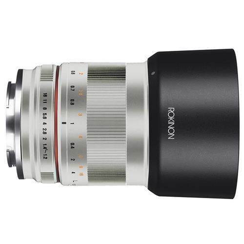 Rokinon 50mm f/1.2 Manual Focus Lens f/Sony E Mount Nex Series Cameras - Silver
