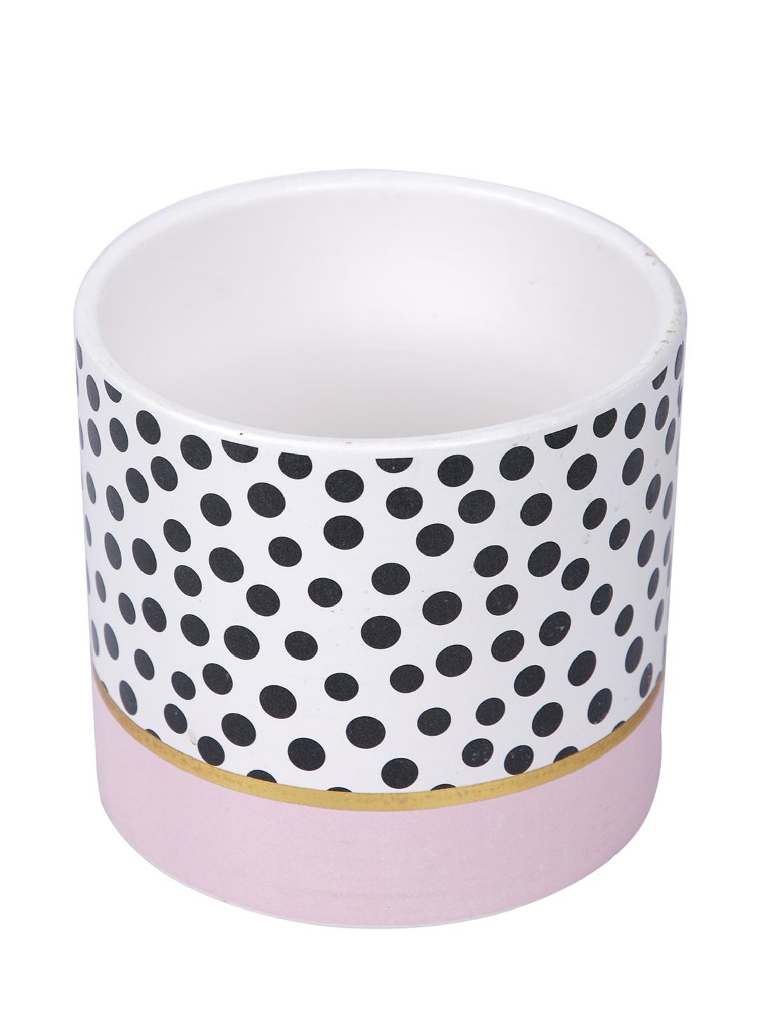 Tayhaa Black & Pink Ceramic Planter