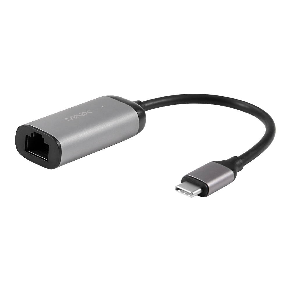 MINIX NEO C-E, Advanced High-Speed USB-C to Gigabit Ethernet Adapter - Space Gray [Universal Compatibility &ndash; Windows, Mac and Chrome OS]. Sold Directly by MINIX&reg; Technology Limited.